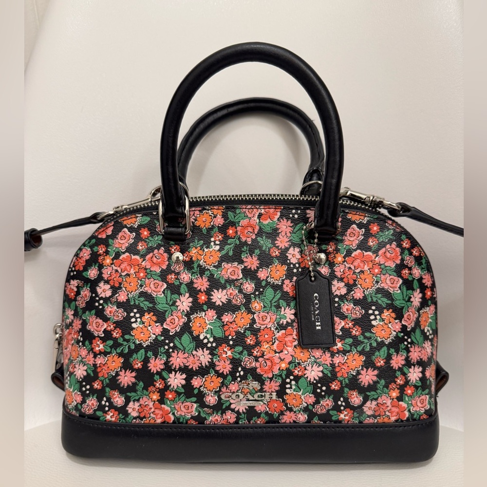 Coach Sierra Satchel in Posey Cluster Floral Print